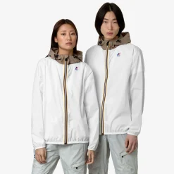 K-WAY Le Vrai 3.0 Claude - Jackets - Mid - Unisex - White-Beige Taupe Flash Sale