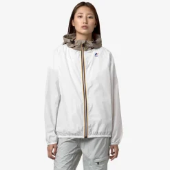 K-WAY Le Vrai 3.0 Claude - Jackets - Mid - Unisex - White-Beige Taupe Flash Sale