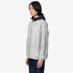 K-WAY Le Vrai 3.0 Claude - Jackets - Mid - Unisex - Grey Lt-Blue Depth Best Sale