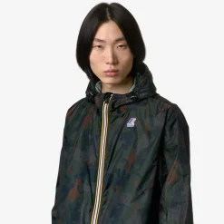 K-WAY Le Vrai 3.0 Claude Graphic - Jackets - Mid - Unisex - Camo Green Blk Best Sale