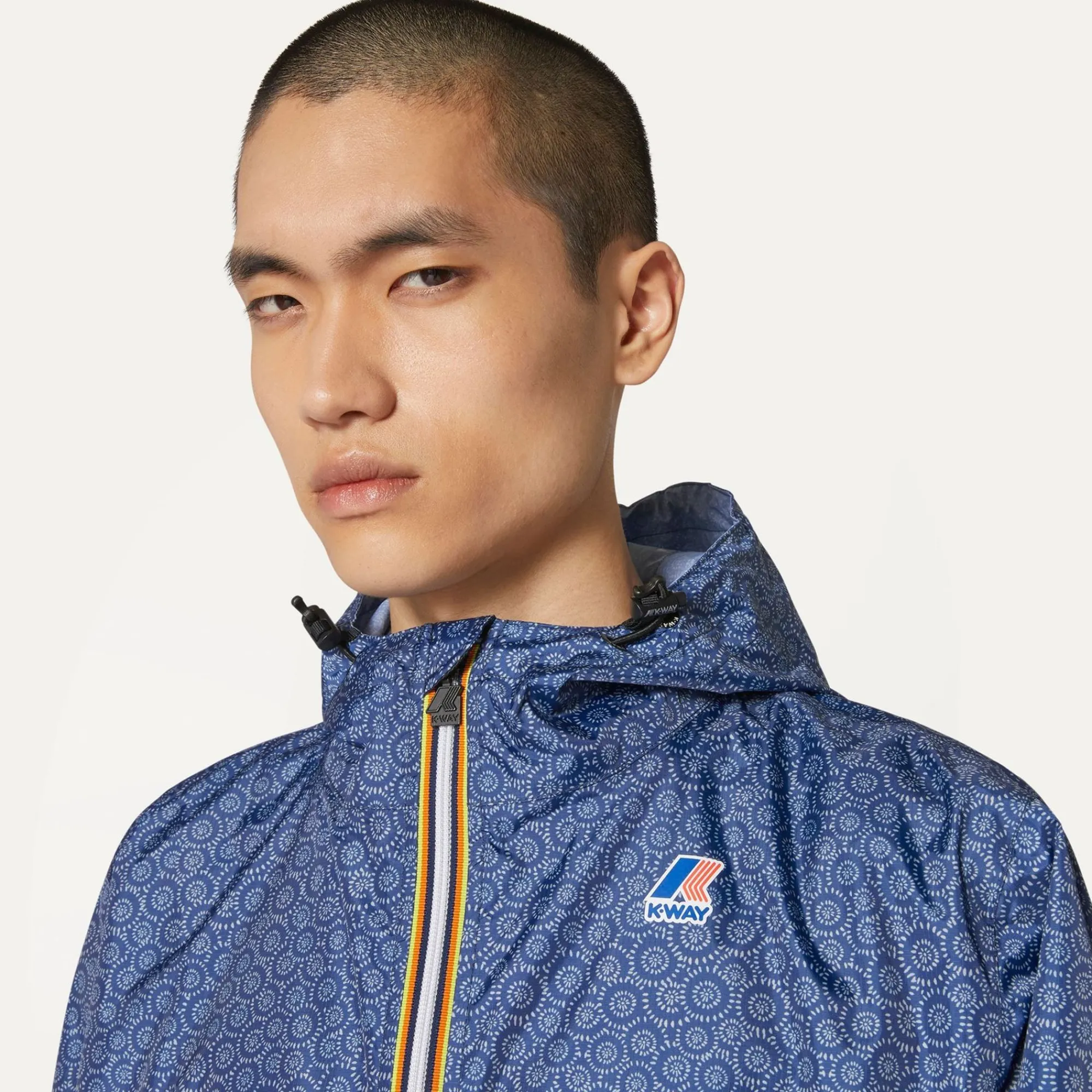 K-WAY Le Vrai 3.0 Claude Graphic - Jackets - Mid - Unisex - Circle Indigo S New