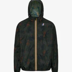 K-WAY Le Vrai 3.0 Claude Graphic - Jackets - Mid - Unisex - Camo Green Blk Clearance