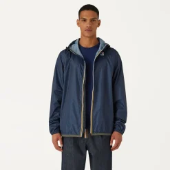 K-WAY Le Vrai 3.0 Claude Graphic - Jackets - Mid - Unisex - Twill Blue Clearance