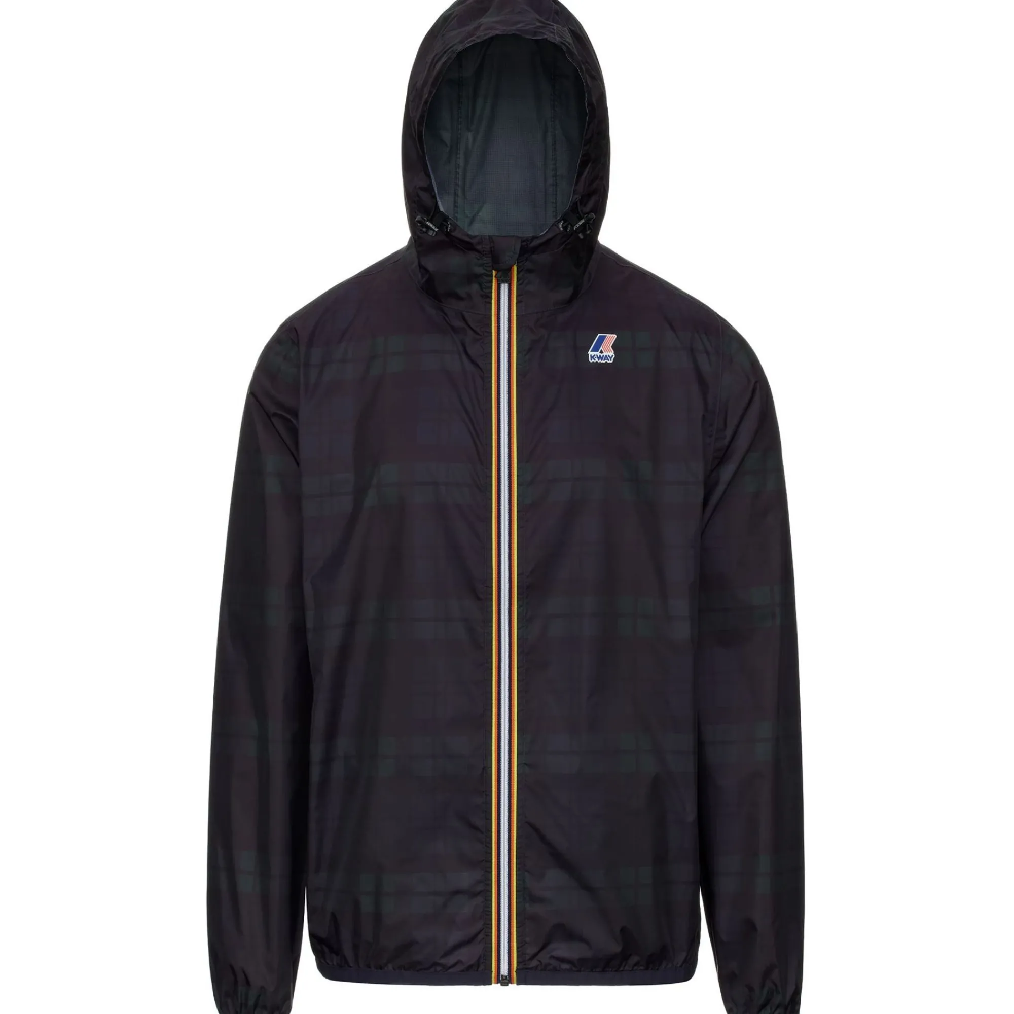 K-WAY Le Vrai 3.0 Claude Graphic - Jackets - Mid - Unisex - Tartan Blue Green Cheap