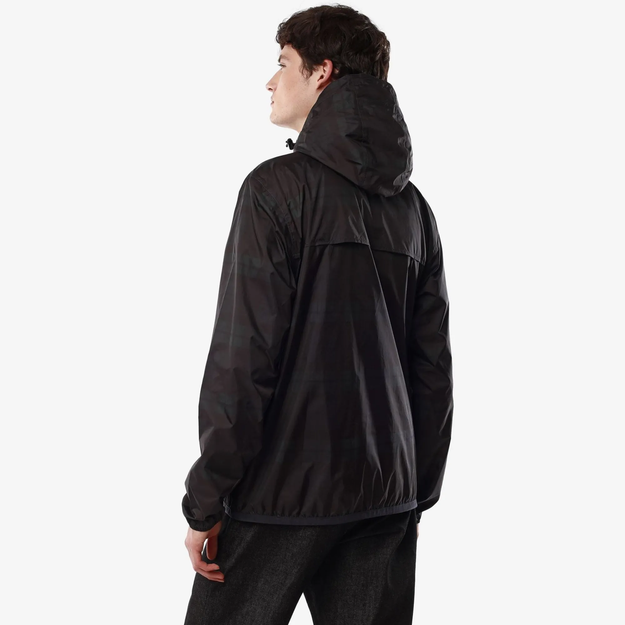 K-WAY Le Vrai 3.0 Claude Graphic - Jackets - Mid - Unisex - Tartan Blue Green Cheap