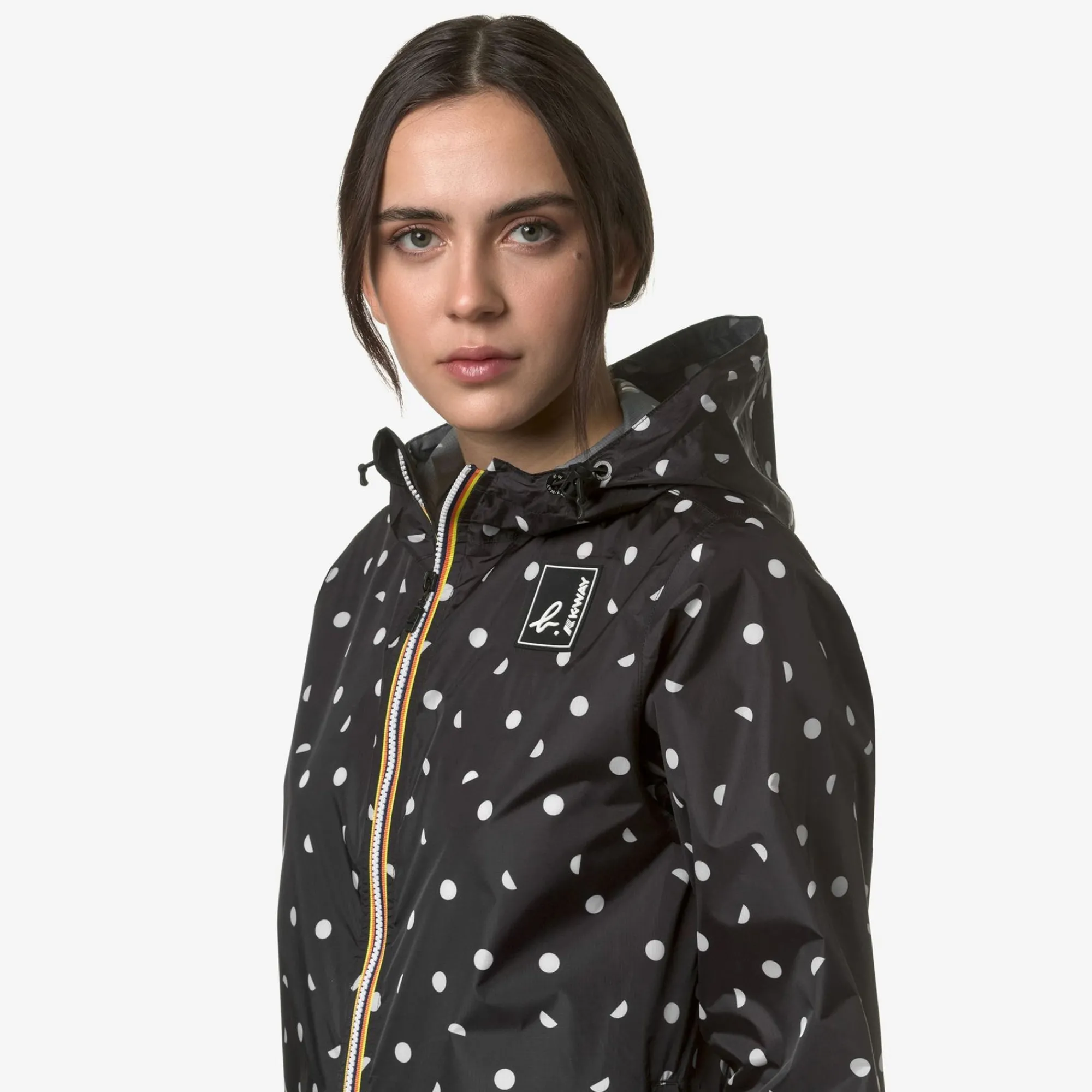 K-WAY Le Vrai 3.0 Claude Graphic Agnes B - Jackets - Mid - Unisex - Ad Half Dots Outlet