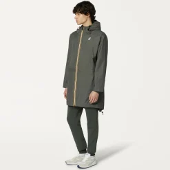 K-WAY Le Vrai 3.0 Elysees - Jackets - 3/4 Length - Unisex - Green Blackish Shop