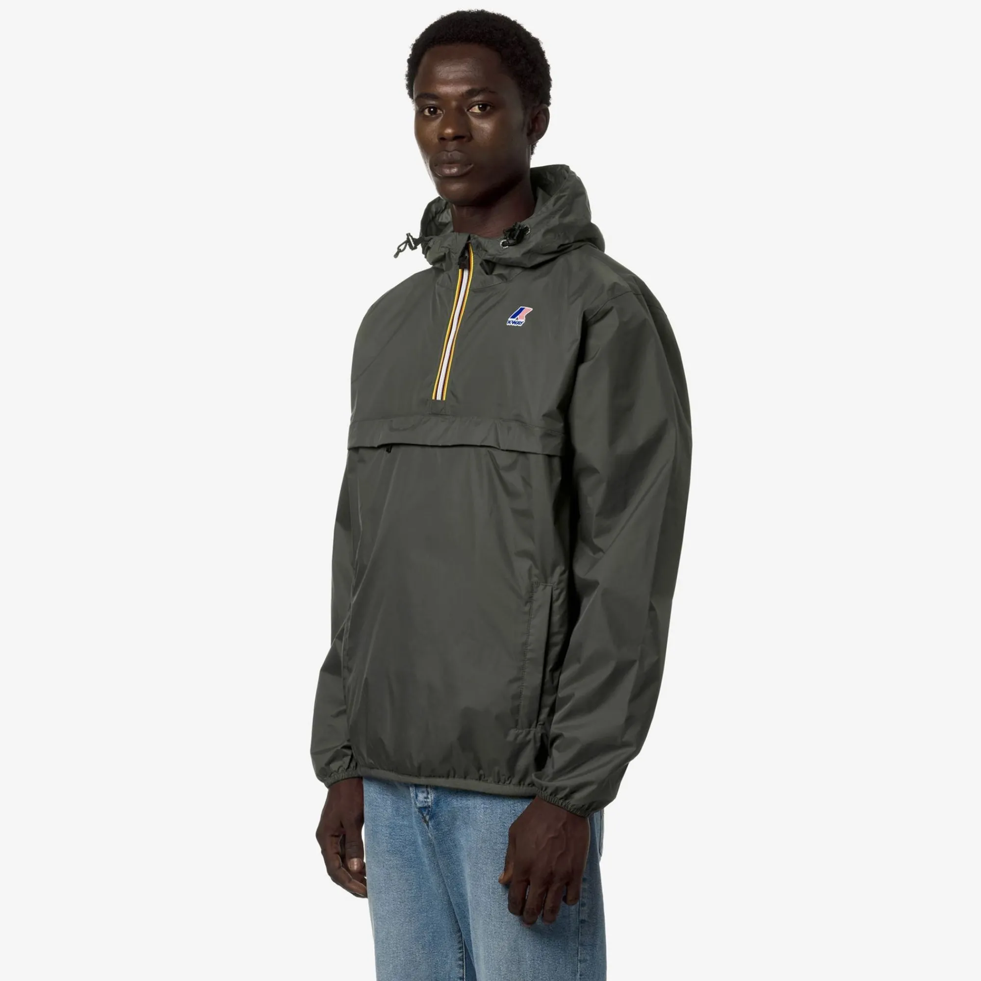 K-WAY Le Vrai 3.0 Leon - Jackets - Mid - Unisex - Green Blackish Best Sale