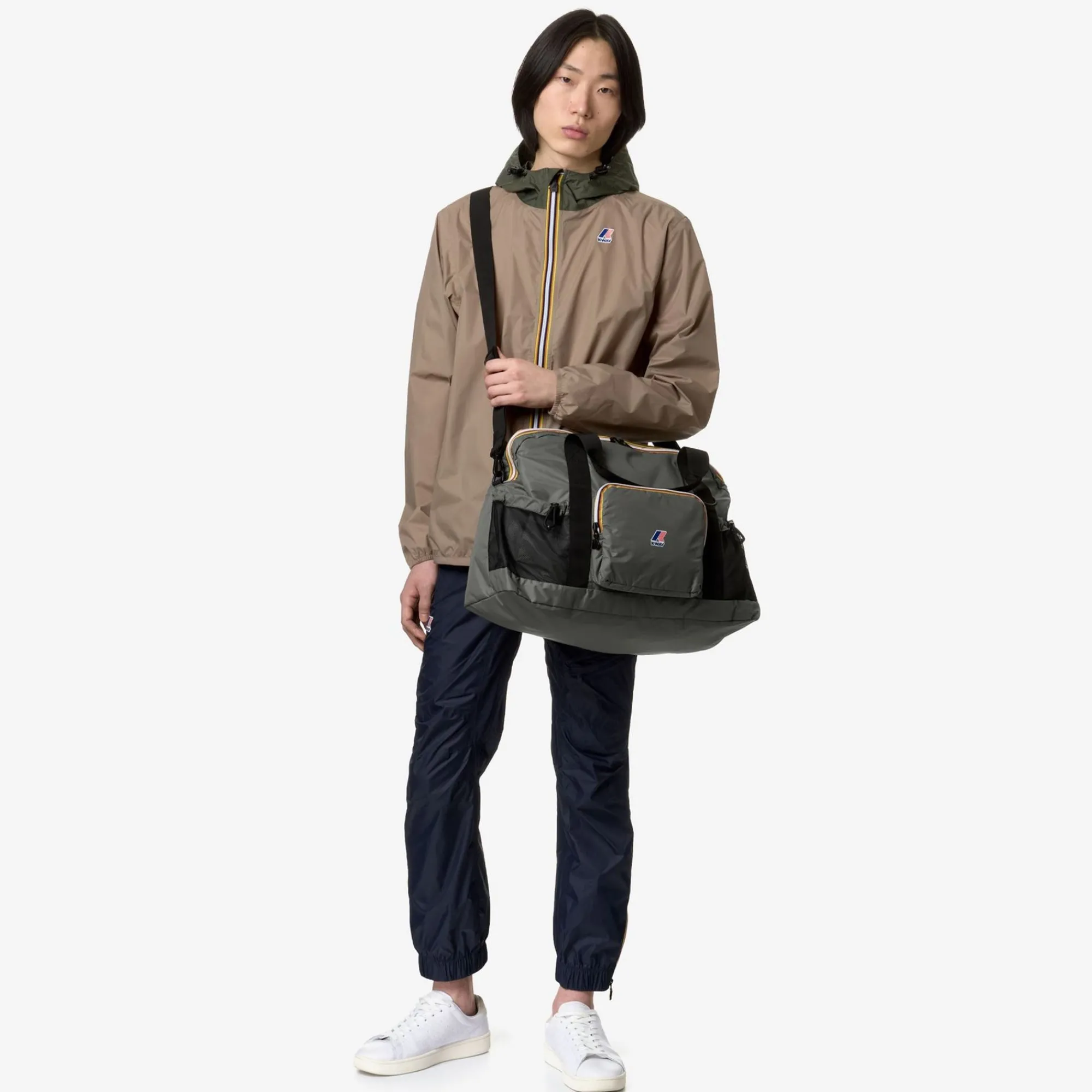 K-WAY Le Vrai 3.0 Marcel - Bags - Duffle - Unisex - Green Blackish Cheap