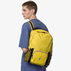 K-WAY Le Vrai 3.0 Michel - Bags - Backpack - Unisex - Yellow Dk Flash Sale