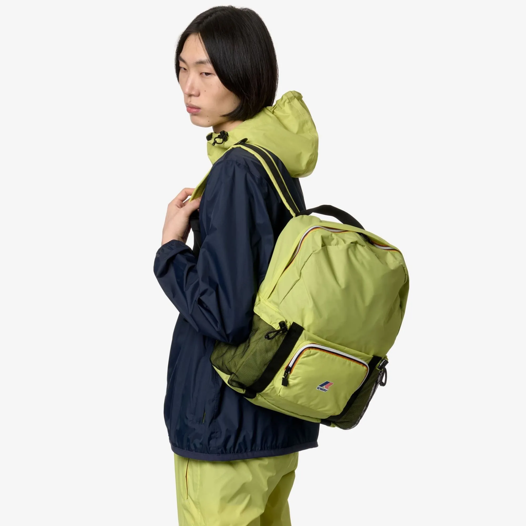 K-WAY Le Vrai 3.0 Michel - Bags - Backpack - Unisex - Green Celery Shop