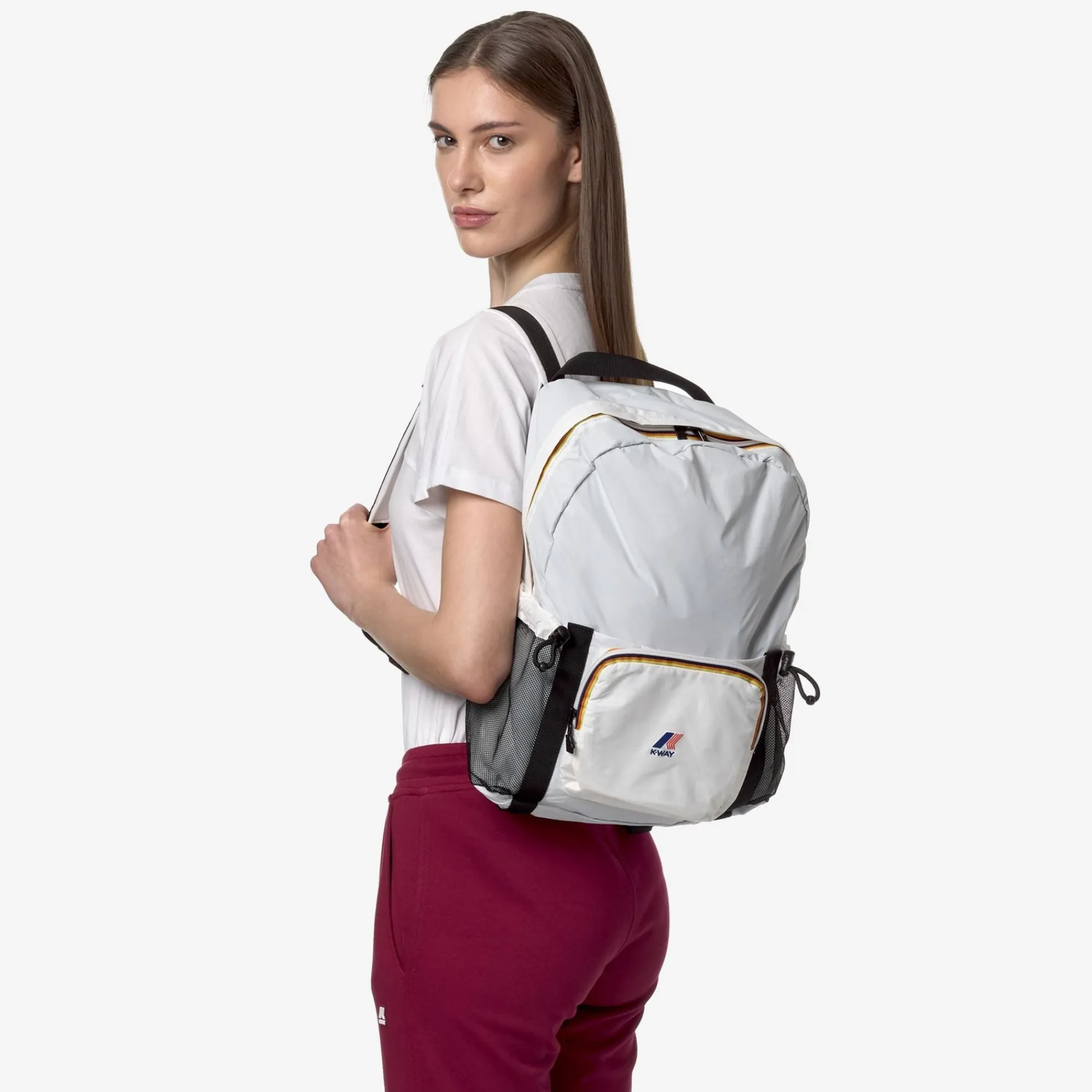 K-WAY Le Vrai 3.0 Michel - Bags - Backpack - Unisex - White Outlet