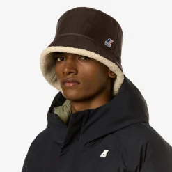 K-WAY Le Vrai 3.0 Pascalle Orsetto - Headwear - Hat - Unisex - Brown Mogano Outlet