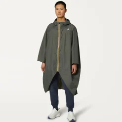 K-WAY Le Vrai 3.0 Rennes - Jackets - Poncho - Unisex - Green Blackish Flash Sale