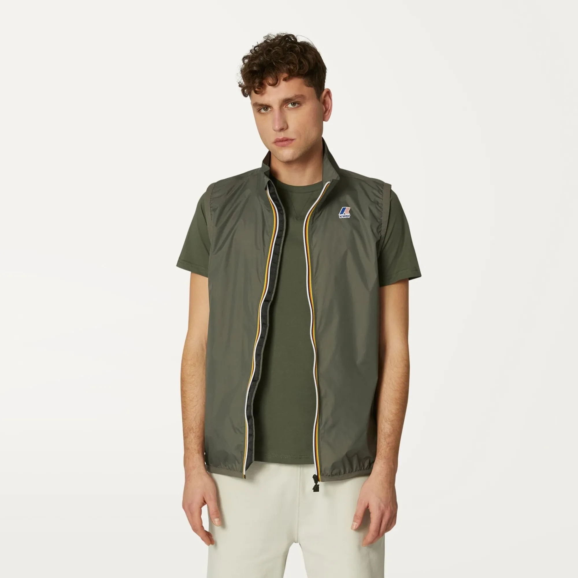 K-WAY Le Vrai 3.0 Rouland - Jackets - Vest - Unisex - Green Blackish New