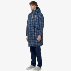 K-WAY Le Vrai 3.0 Terence Grap Mk - Jackets - Poncho - Unisex - Check Blue New