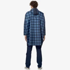 K-WAY Le Vrai 3.0 Terence Grap Mk - Jackets - Poncho - Unisex - Check Blue New
