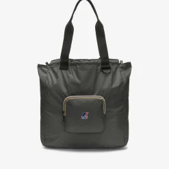 K-WAY Le Vrai 3.0 Victorine - Bags - Shopping Bag - Unisex - Green Blackish Sale
