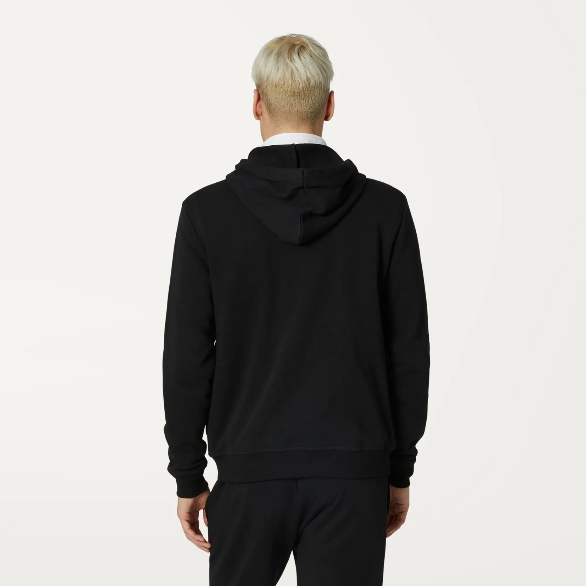 K-WAY Le Vrai Arnel Poly Cotton - Fleece - Jacket - Unisex - Black Pure Flash Sale