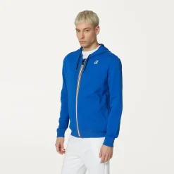 K-WAY Le Vrai Arnel Poly Cotton - Fleece - Jacket - Unisex - Blue Royal Marine Best Sale