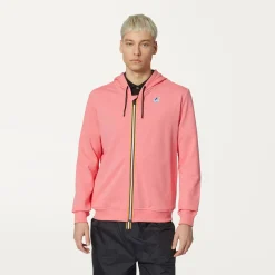 K-WAY Le Vrai Arnel Poly Cotton - Fleece - Jacket - Unisex - Pink Md Clearance