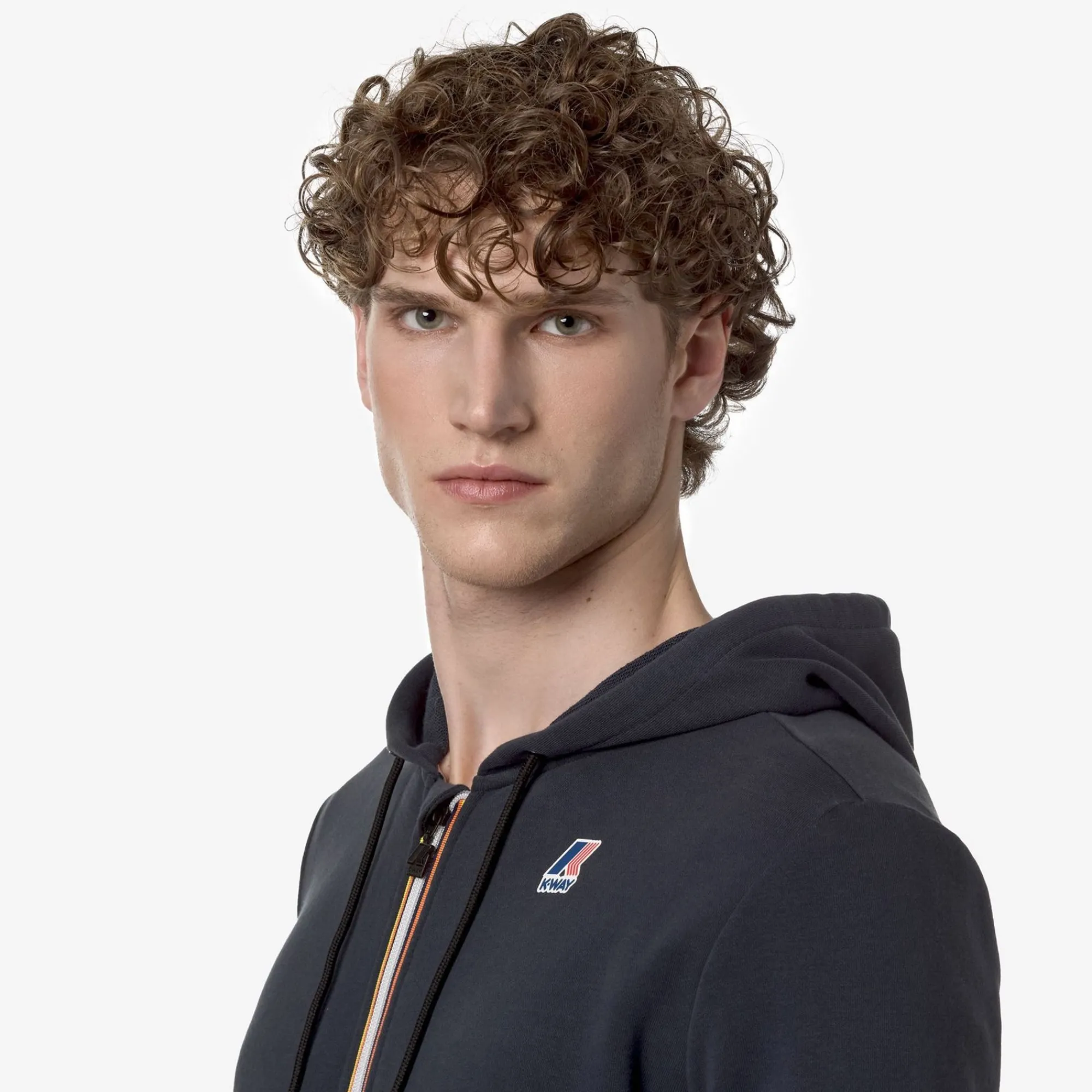 K-WAY Le Vrai Arnel Poly Cotton - Fleece - Jacket - Unisex - Blue Depth Flash Sale