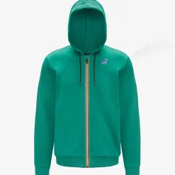 K-WAY Le Vrai Arnel Poly Cotton - Fleece - Jacket - Unisex - Green Hot