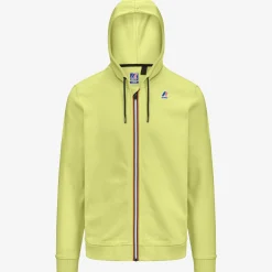 K-WAY Le Vrai Arnel Poly Cotton - Fleece - Jacket - Unisex - Green Celery Clearance