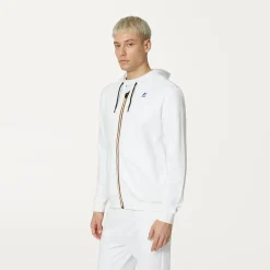 K-WAY Le Vrai Arnel Poly Cotton - Fleece - Jacket - Unisex - White Online