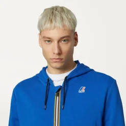 K-WAY Le Vrai Arnel Poly Cotton - Fleece - Jacket - Unisex - Blue Royal Marine Store