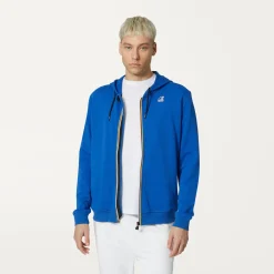 K-WAY Le Vrai Arnel Poly Cotton - Fleece - Jacket - Unisex - Blue Royal Marine Store