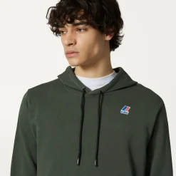 K-WAY Le Vrai Arnette Poly Cotton - Fleece - Jumper - Unisex - Green Blackish Sale