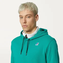 K-WAY Le Vrai Arnette Poly Cotton - Fleece - Jumper - Unisex - Green Flash Sale