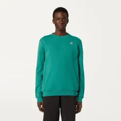 K-WAY Le Vrai Auguste Poly Cotton - Fleece - Jumper - Unisex - Green Outlet