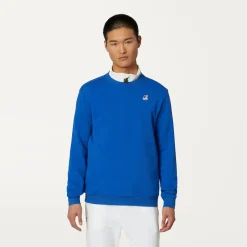 K-WAY Le Vrai Auguste Poly Cotton - Fleece - Jumper - Unisex - Blue Royal Marine Best