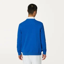 K-WAY Le Vrai Auguste Poly Cotton - Fleece - Jumper - Unisex - Blue Royal Marine Best