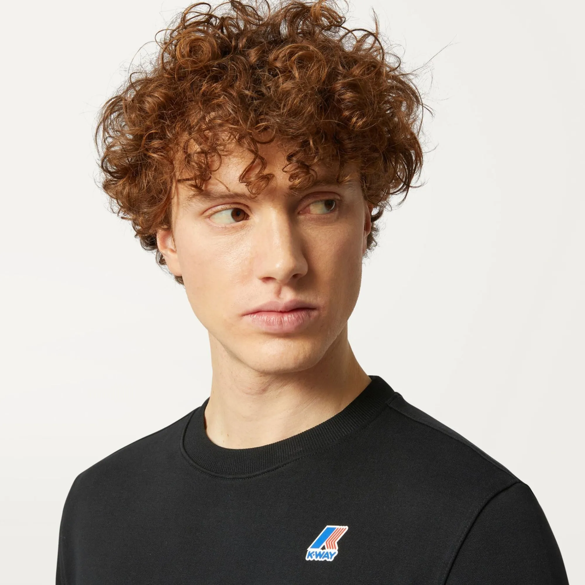 K-WAY Le Vrai Auguste Poly Cotton - Fleece - Jumper - Unisex - Black Pure Online