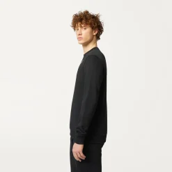 K-WAY Le Vrai Auguste Poly Cotton - Fleece - Jumper - Unisex - Black Pure Online