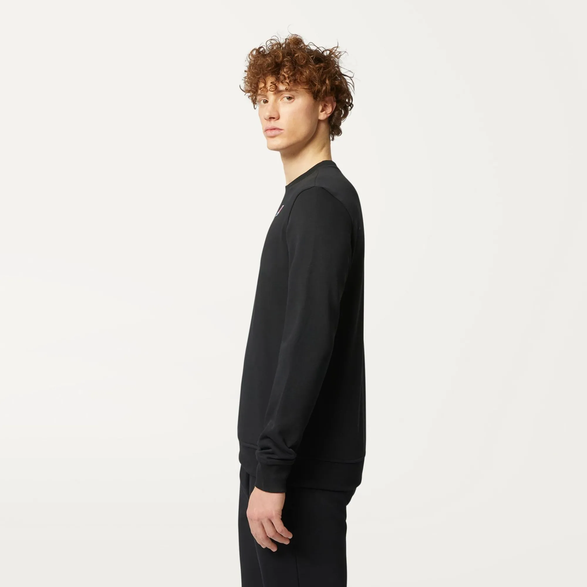 K-WAY Le Vrai Auguste Poly Cotton - Fleece - Jumper - Unisex - Black Pure Online