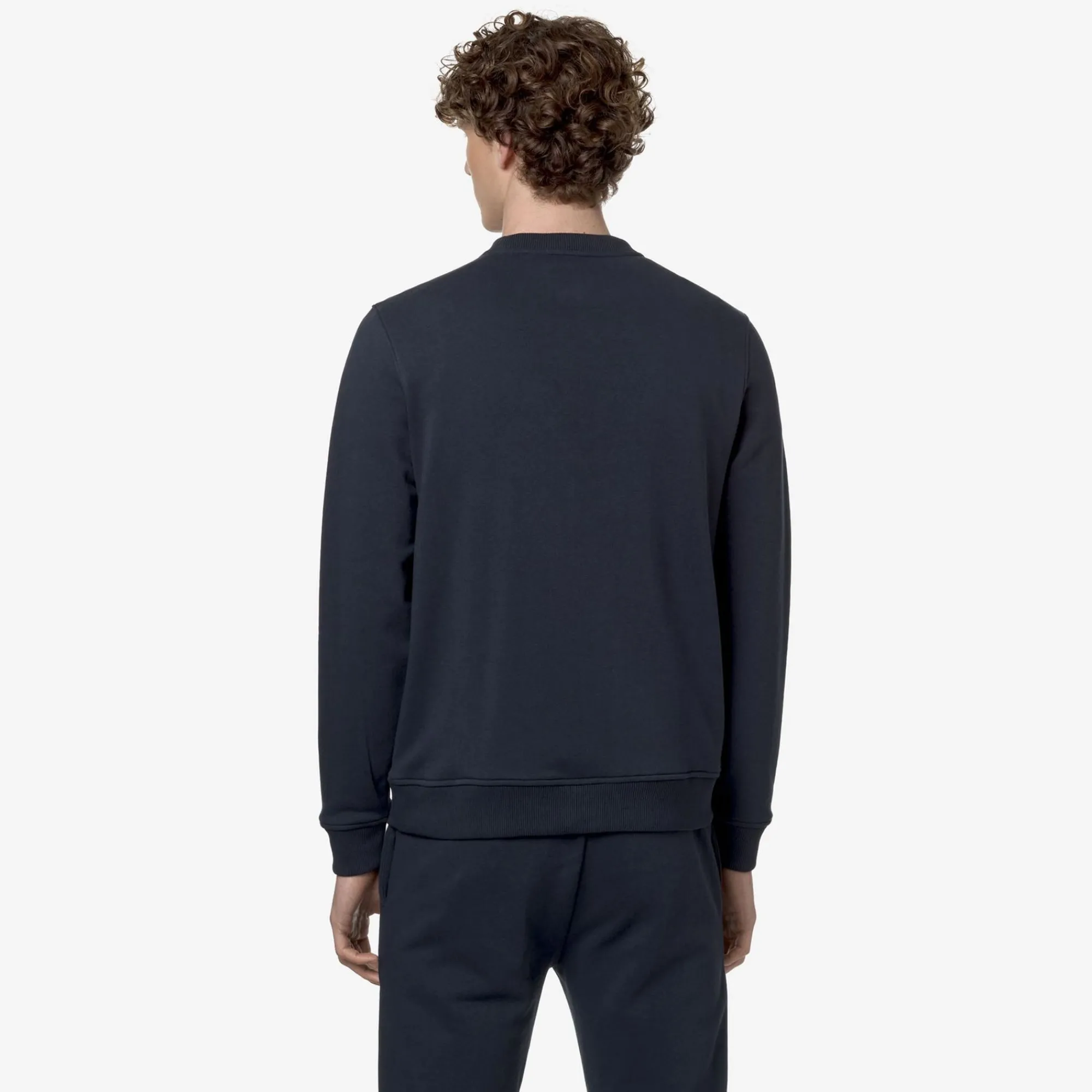 K-WAY Le Vrai Auguste Poly Cotton - Fleece - Jumper - Unisex - Blue Depth Discount