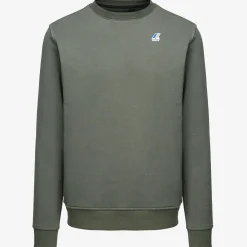 K-WAY Le Vrai Auguste Poly Cotton - Fleece - Jumper - Unisex - Green Blackish Cheap