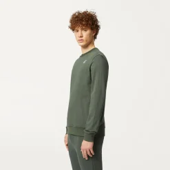 K-WAY Le Vrai Auguste Poly Cotton - Fleece - Jumper - Unisex - Green Blackish Cheap