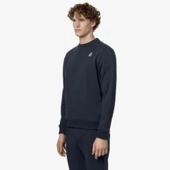 K-WAY Le Vrai Auguste Poly Cotton - Fleece - Jumper - Unisex - Blue Depth Store