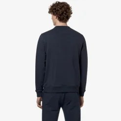 K-WAY Le Vrai Auguste Poly Cotton - Fleece - Jumper - Unisex - Blue Depth Store