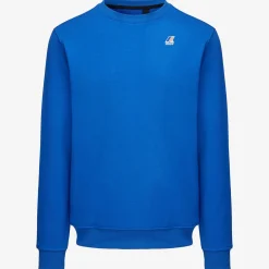 K-WAY Le Vrai Auguste Poly Cotton - Fleece - Jumper - Unisex - Blue Royal Marine Shop