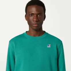 K-WAY Le Vrai Auguste Poly Cotton - Fleece - Jumper - Unisex - Green Hot