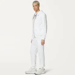 K-WAY Le Vrai Bishop Poly Cotton - Pants - Sport Trousers - Unisex - White Fashion