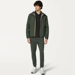 K-WAY Le Vrai Bishop Poly Cotton - Pants - Sport Trousers - Unisex - Green Blackish Outlet