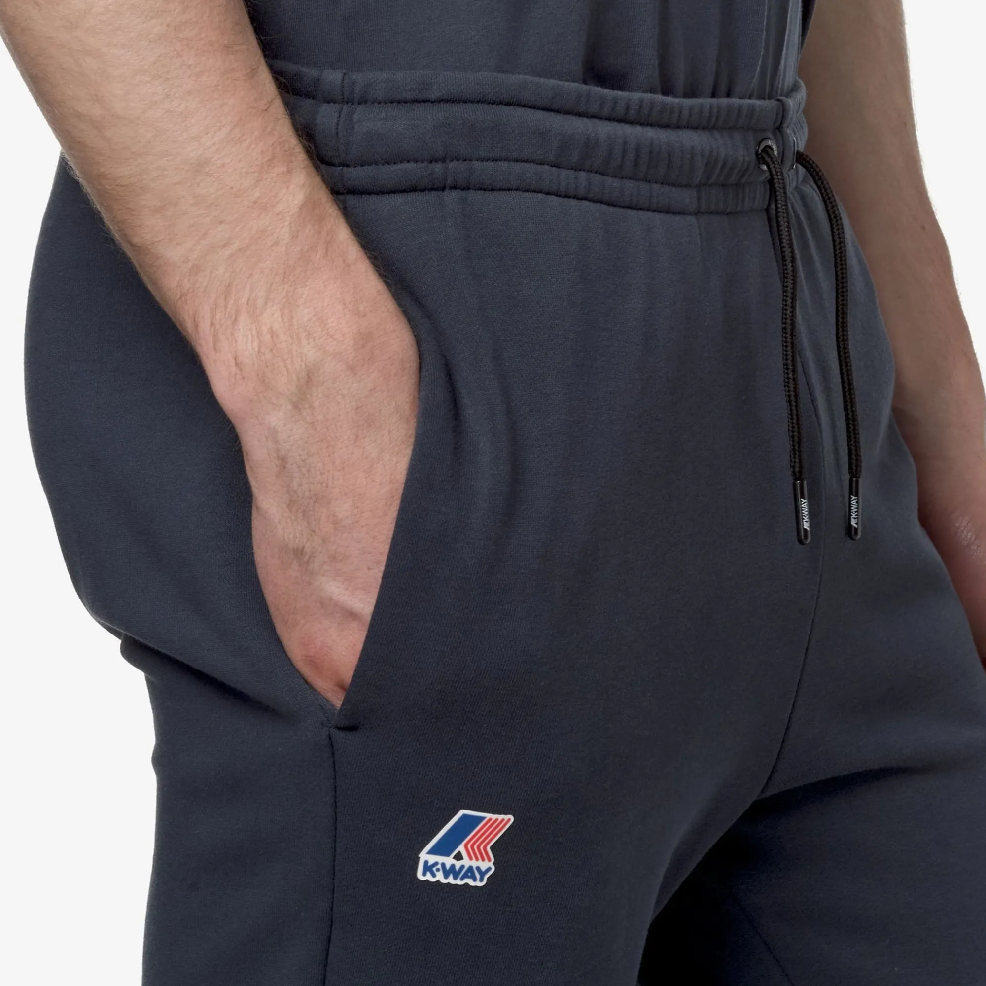 K-WAY Le Vrai Bishop Poly Cotton - Pants - Sport Trousers - Unisex - Blue Depth Store