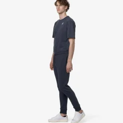 K-WAY Le Vrai Bishop Poly Cotton - Pants - Sport Trousers - Unisex - Blue Depth Sale